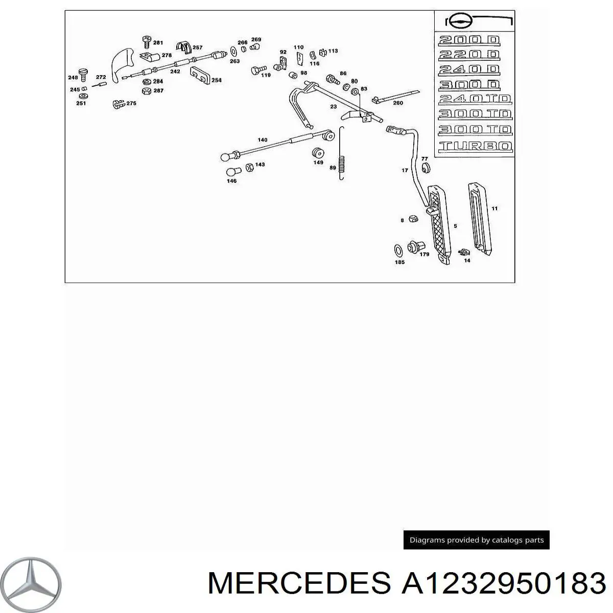 Купить A1232950183 Mercedes 