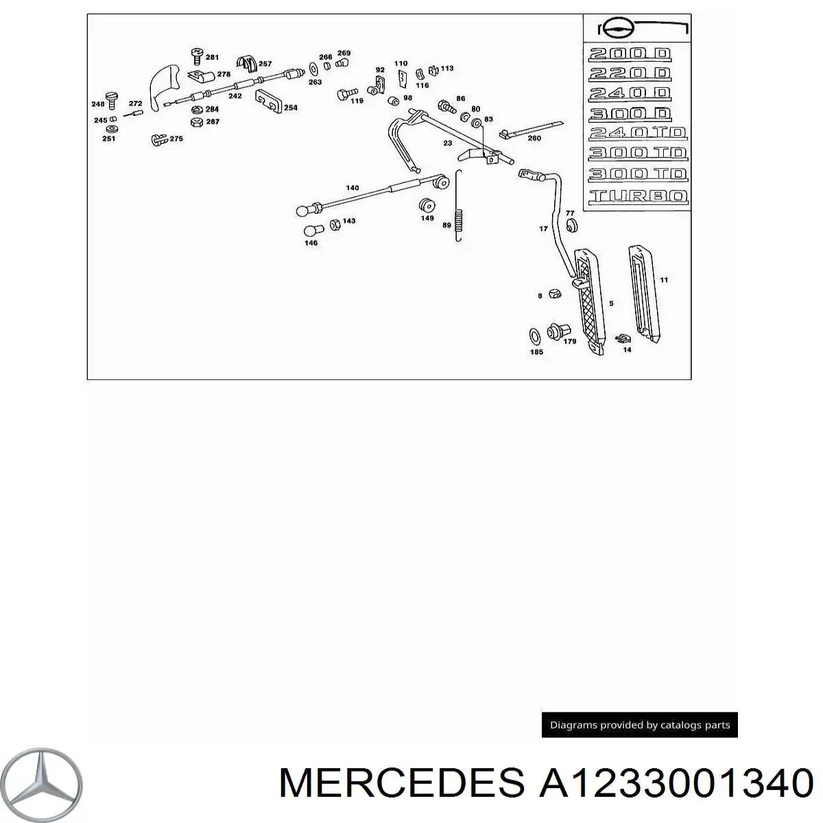 A1233001340 Mercedes 