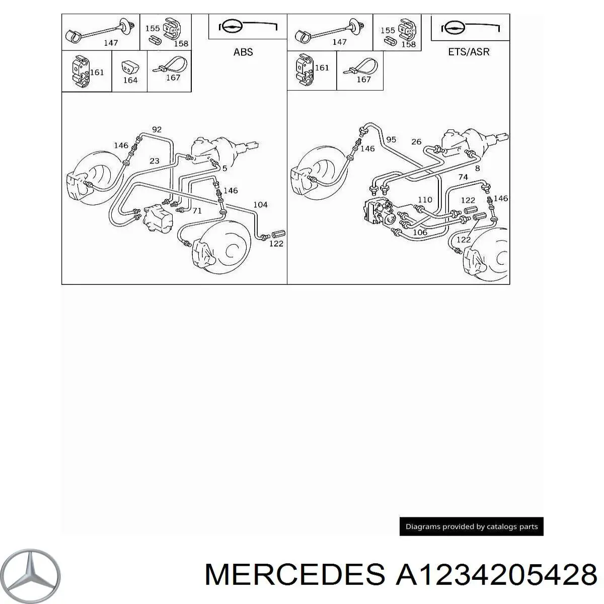 Купить A1234205428 Mercedes 