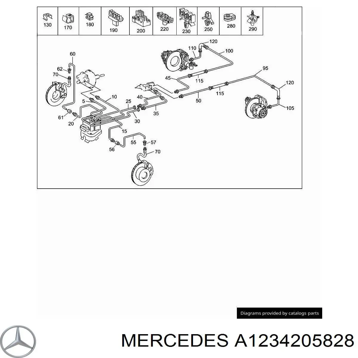  Mercedes A1234205828 цена, от 8.69 USD