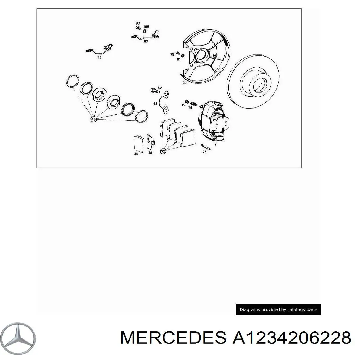 Купить A1234206228 Mercedes 