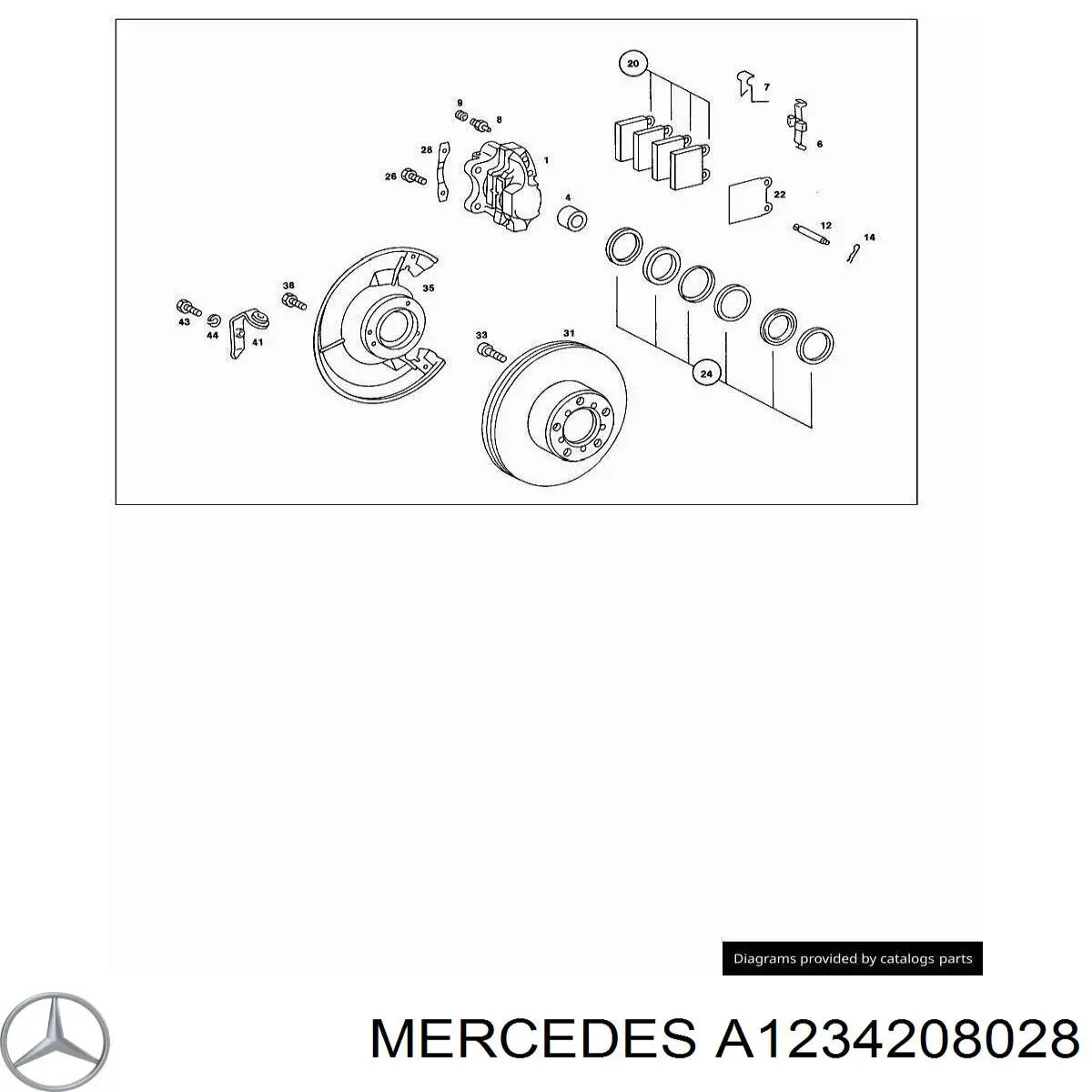 Купить A1234207028 Mercedes 