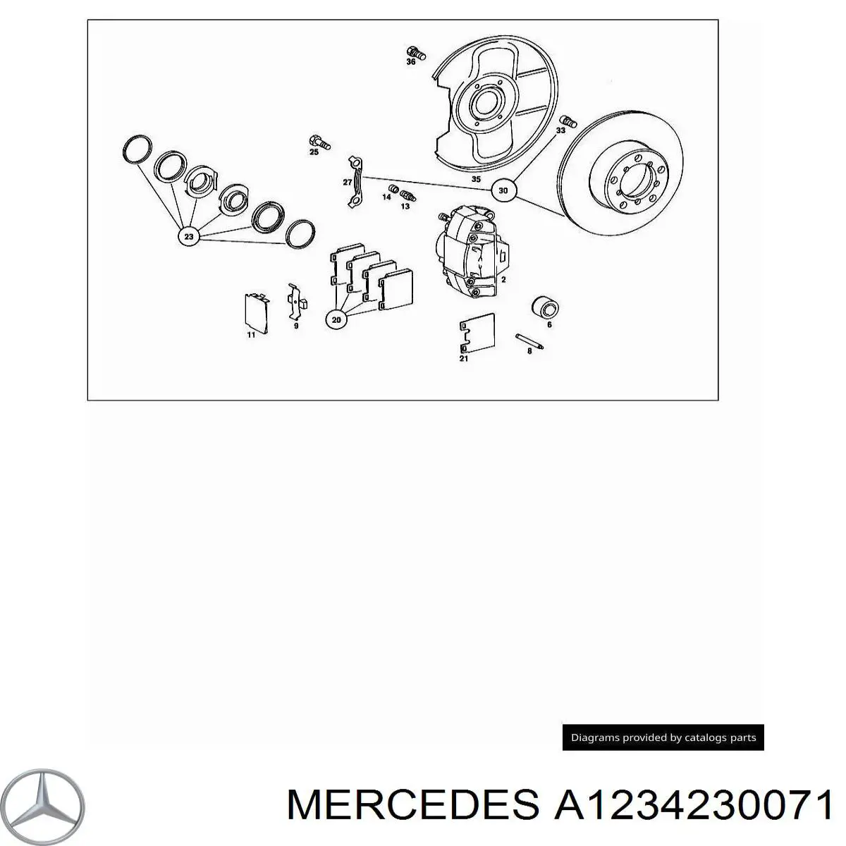  Mercedes A1234230071 цена, от 11.27 USD