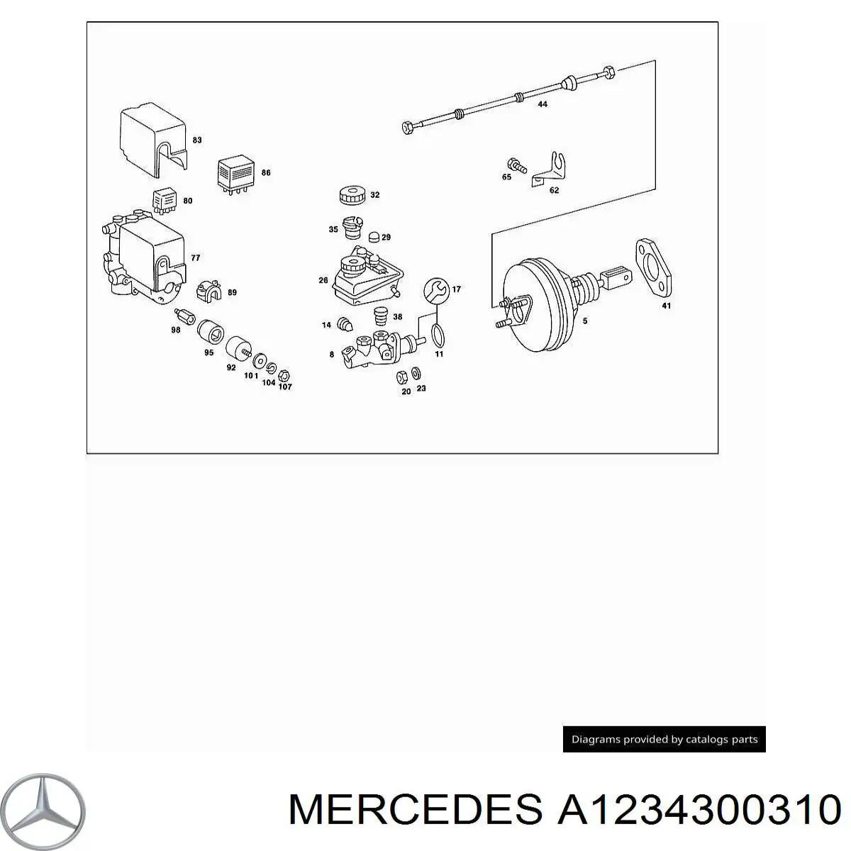 Купить A1234300310 Mercedes 