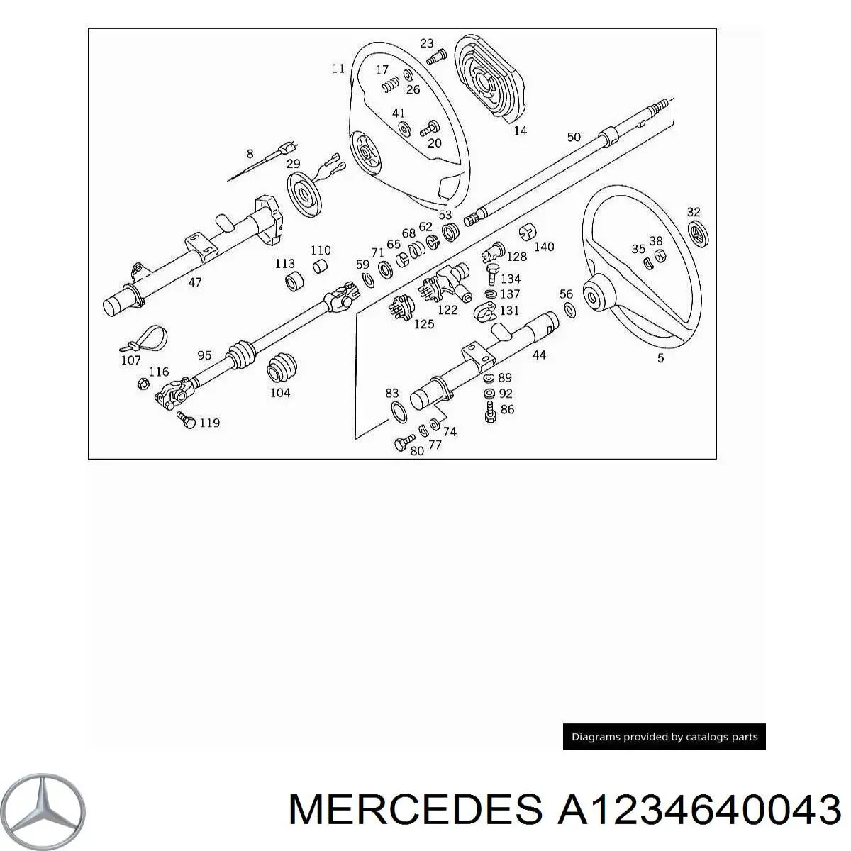 A1234640043 Mercedes 