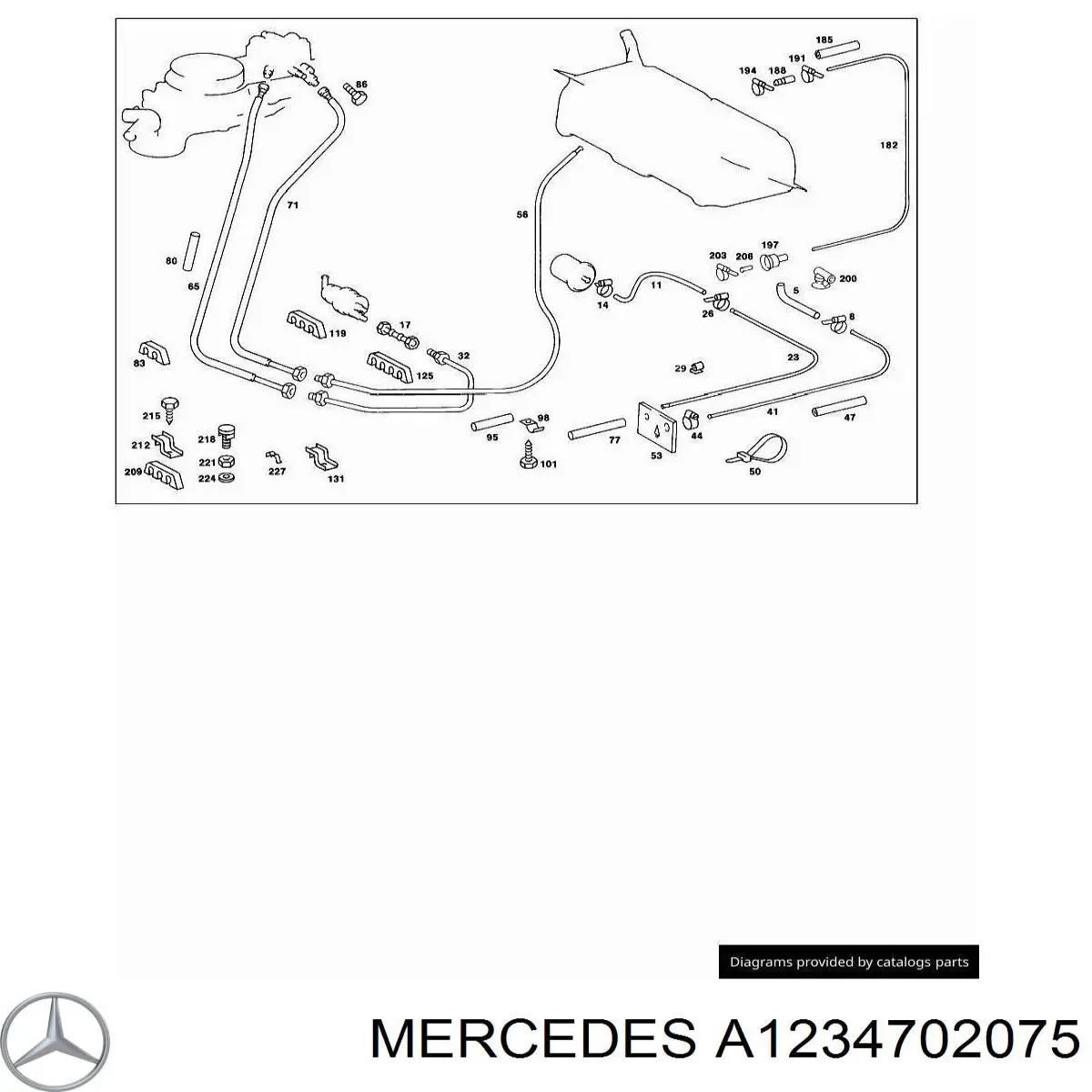 A1234702075 Mercedes 