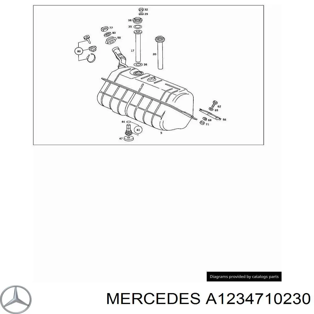 Крышка топливного Бака на Mercedes C  W202
