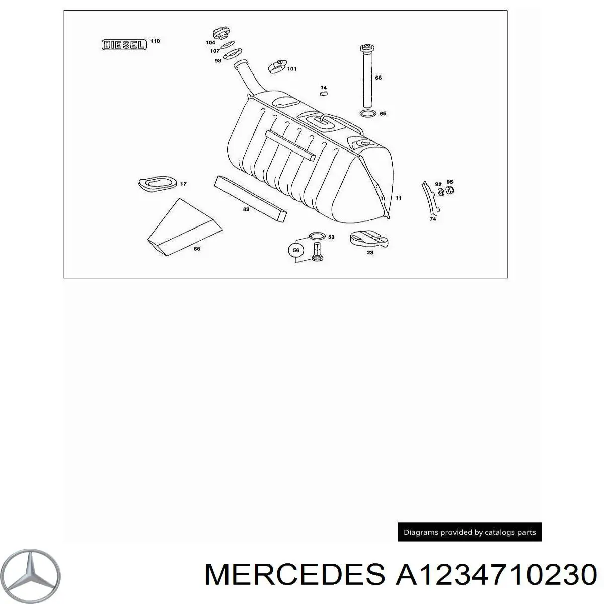 Пробка топливного бака Mercedes C седан (W202) (1993 - 2000) цена, от 25.24 USD