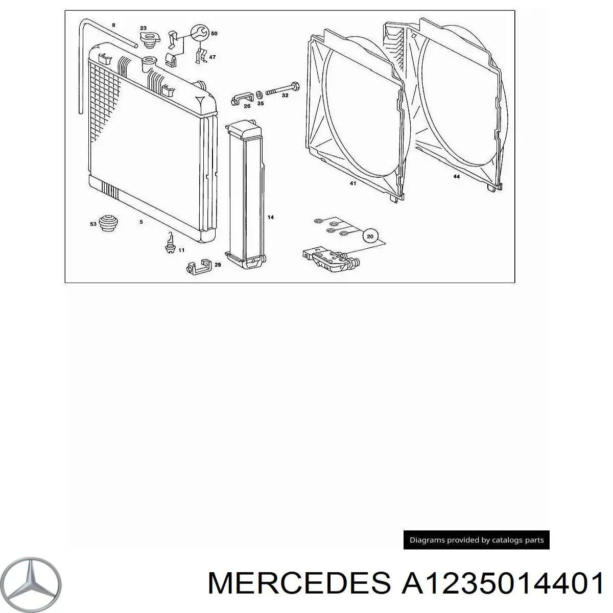 A1235014401 Mercedes радиатор