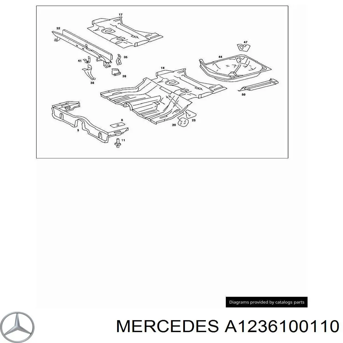 A1236100110 Mercedes Четверть задняя левая