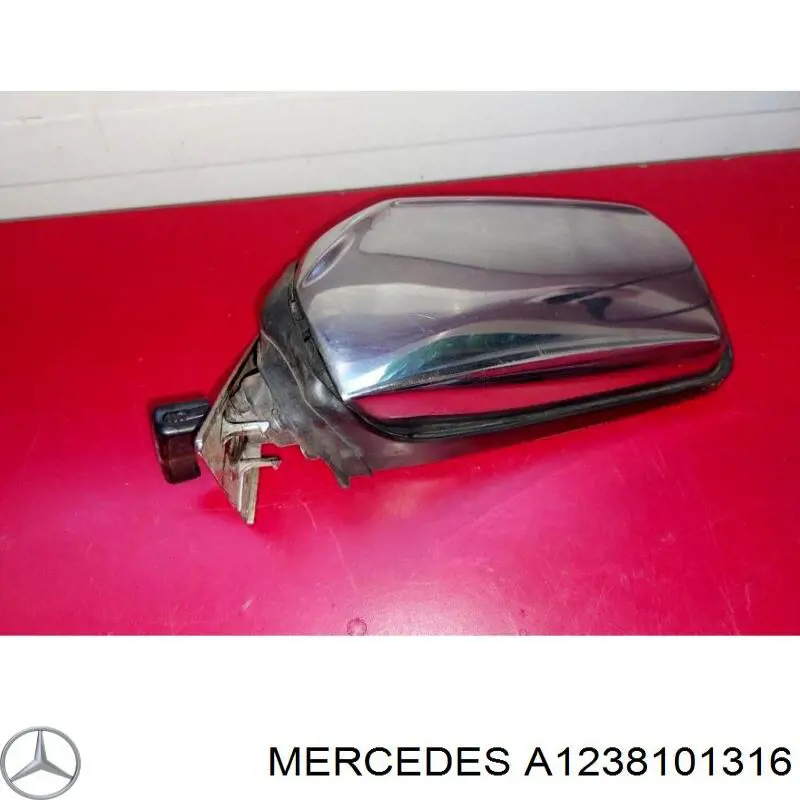 Левое боковое зеркало 1238101316 Mercedes