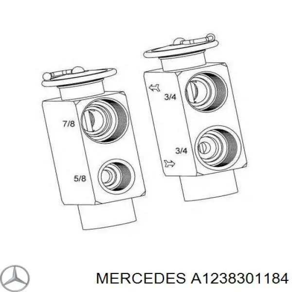 A1238301184 Mercedes клапан trv кондиционера