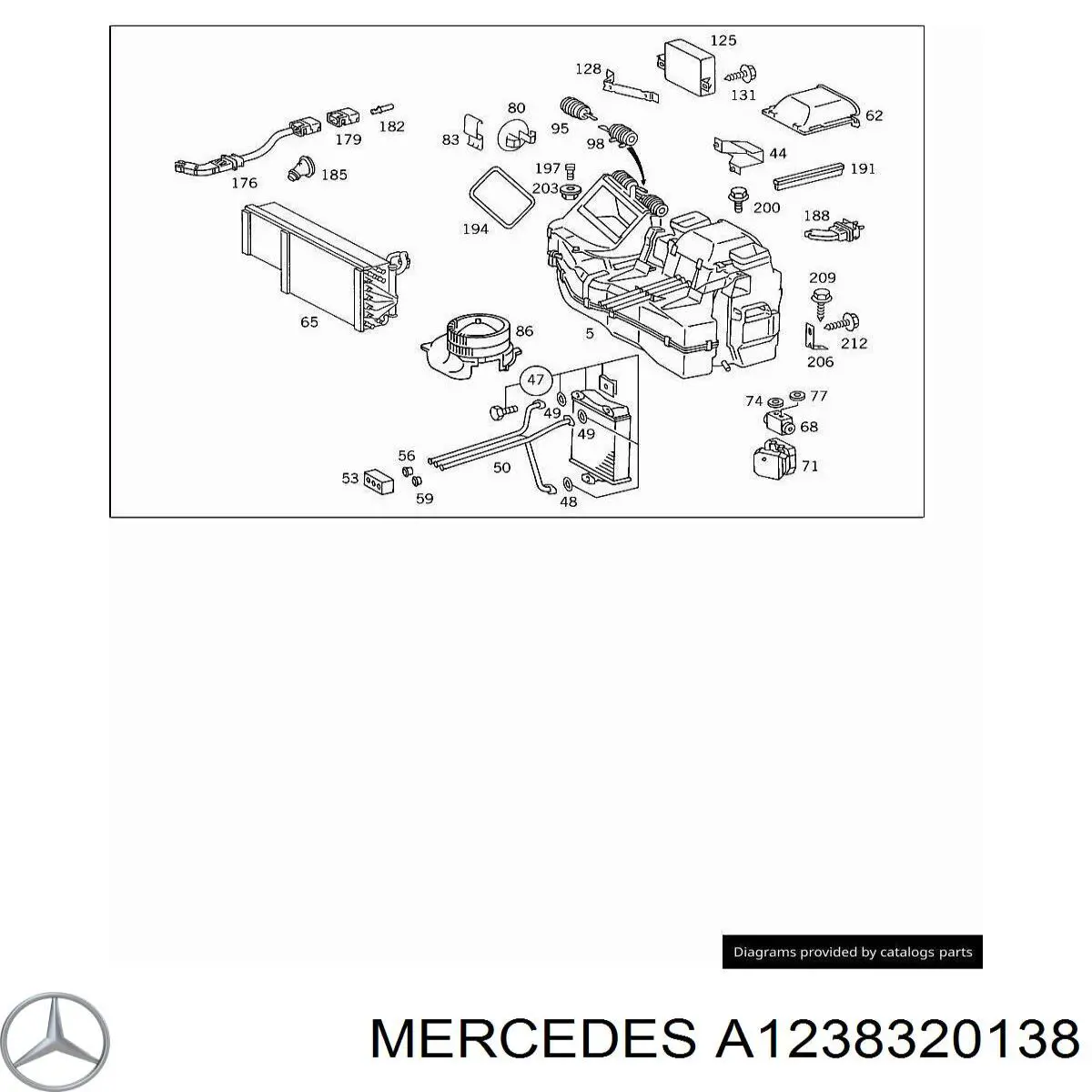  Mercedes A1238320138 цена, от 0.78 USD