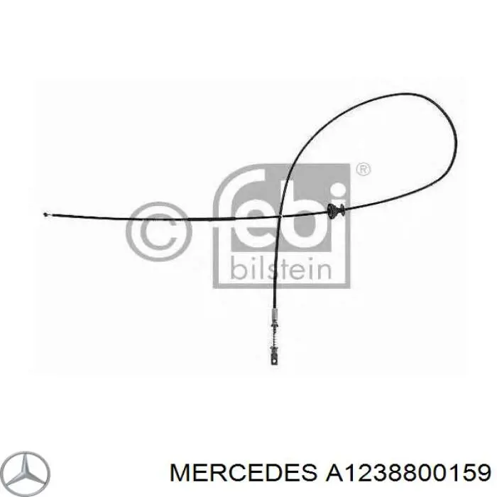 Купить A1238800159 Mercedes Трос капота