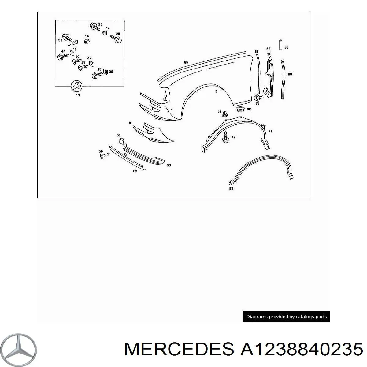 A1238840235 Mercedes 