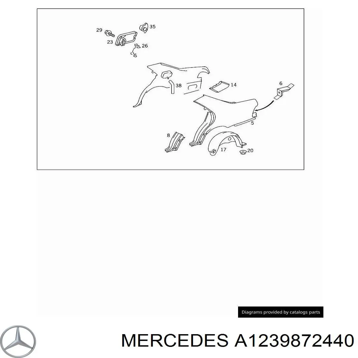  Mercedes A1239872440 цена, от 42.50 USD