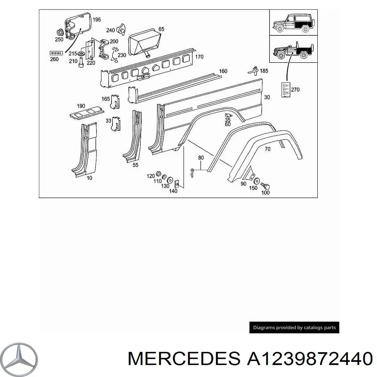 Купить A1239872440 Mercedes 