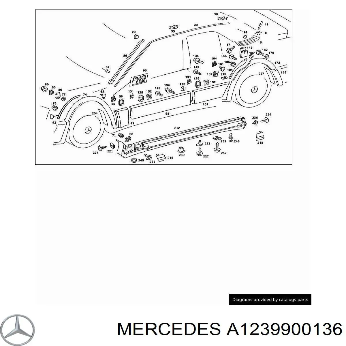 A1239900136 Mercedes 