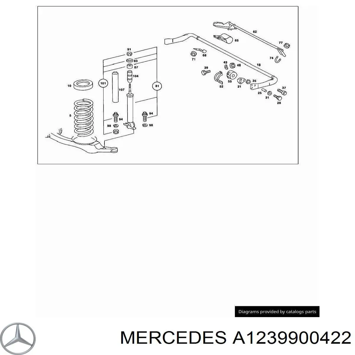 A1239900422 Mercedes 