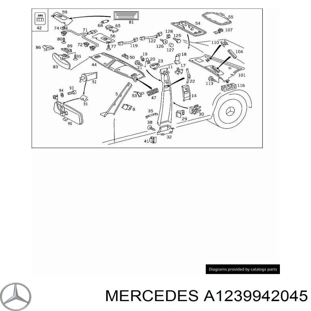 Купить A1239942045 Mercedes 