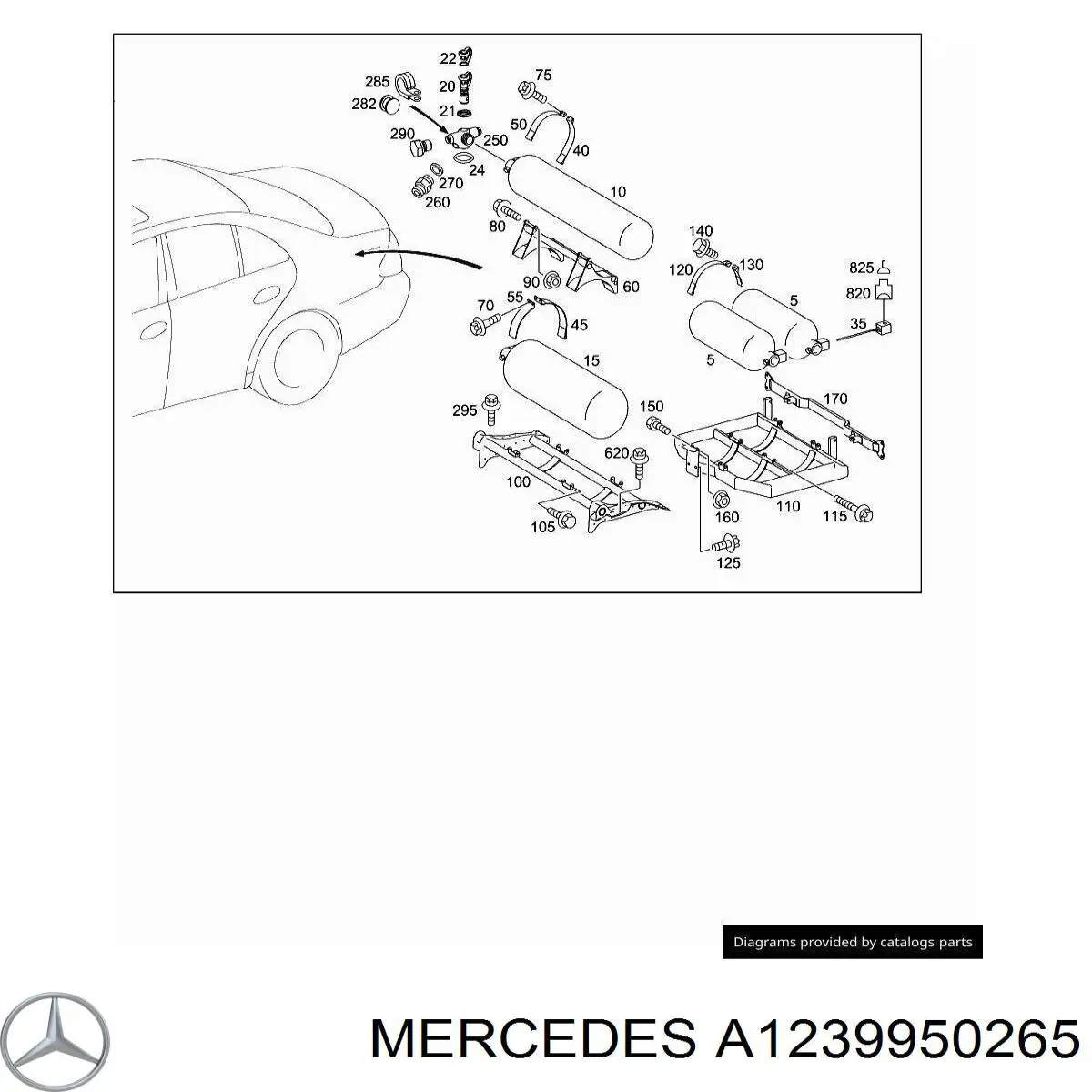 Купить A1239950265 Mercedes 