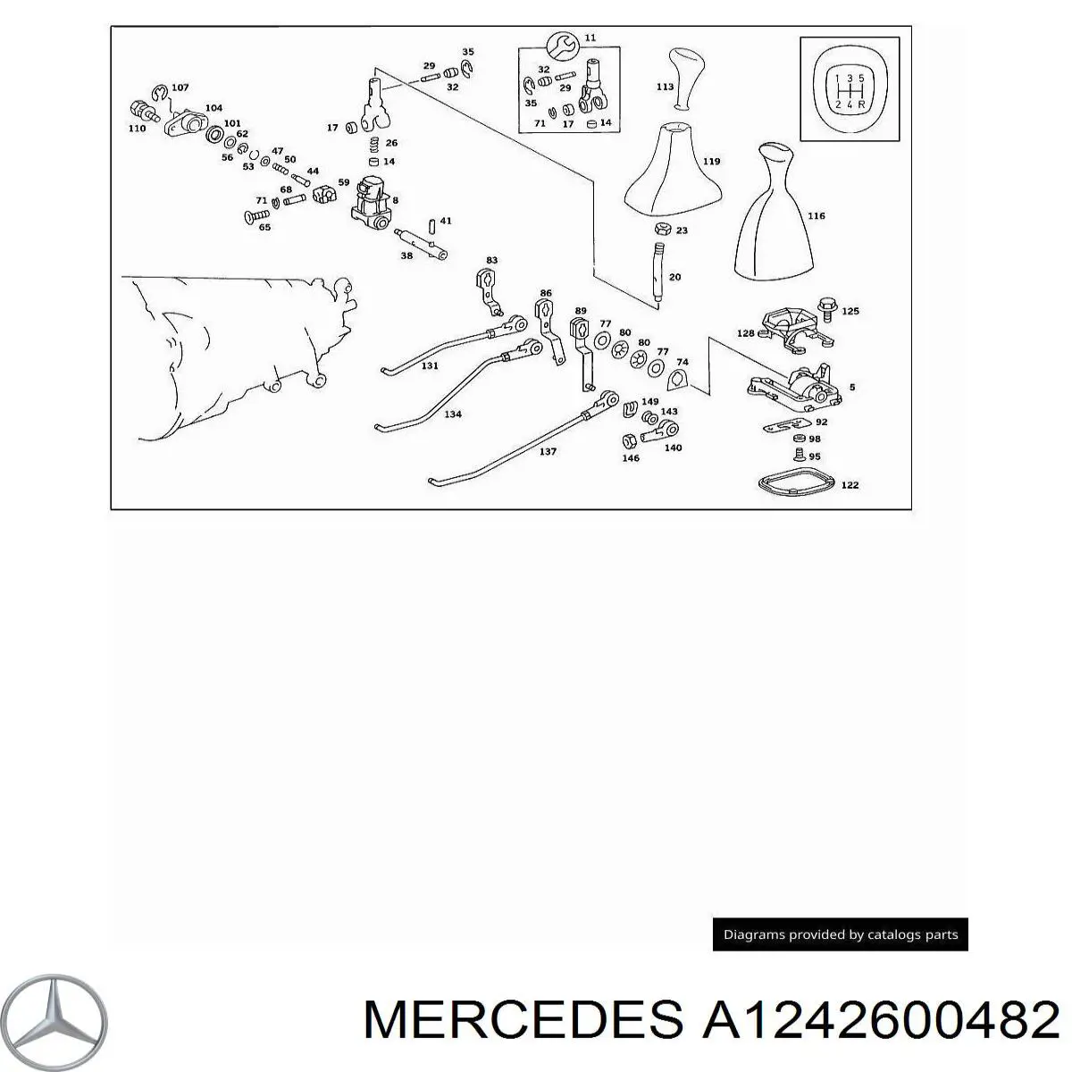  Mercedes A1242600482 цена, от 89.01 USD