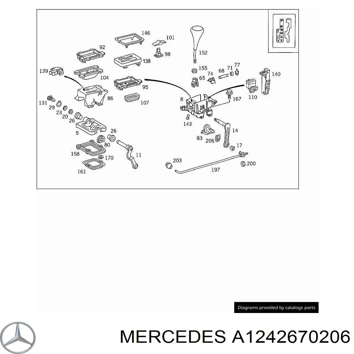  Mercedes A1242670206 цена, от 31.67 USD
