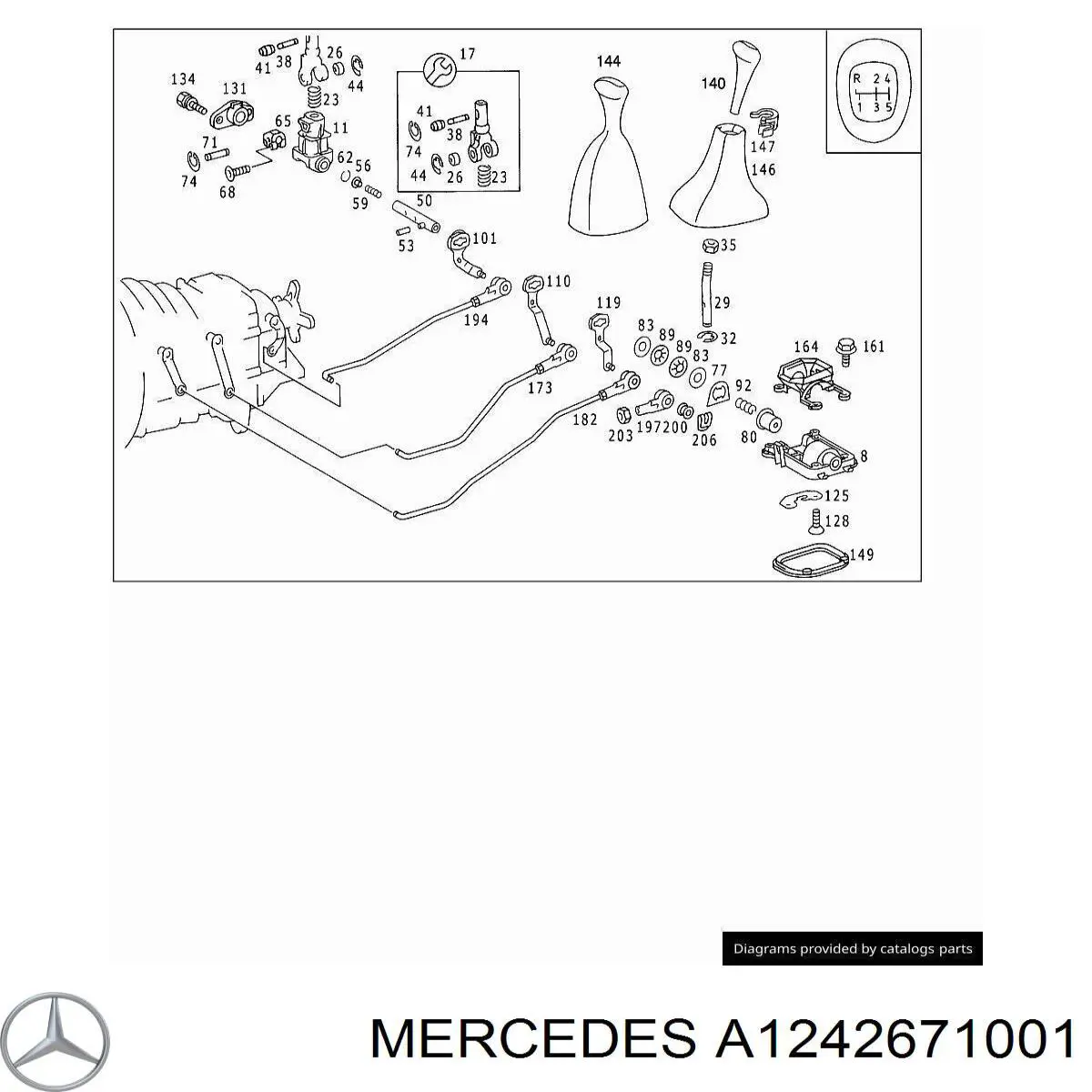  Mercedes A1242671001 цена, от 37.83 USD