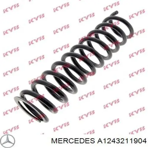 Пружина амортизатора передняя Mercedes A1243211904 цена, от 28.45 USD