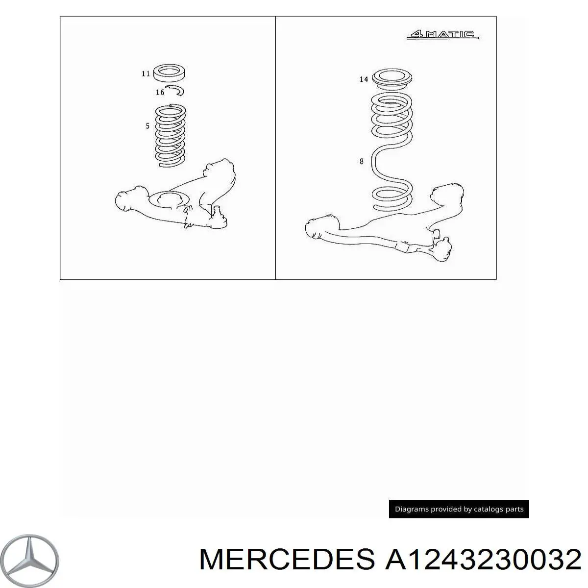 A1243230032 Mercedes 