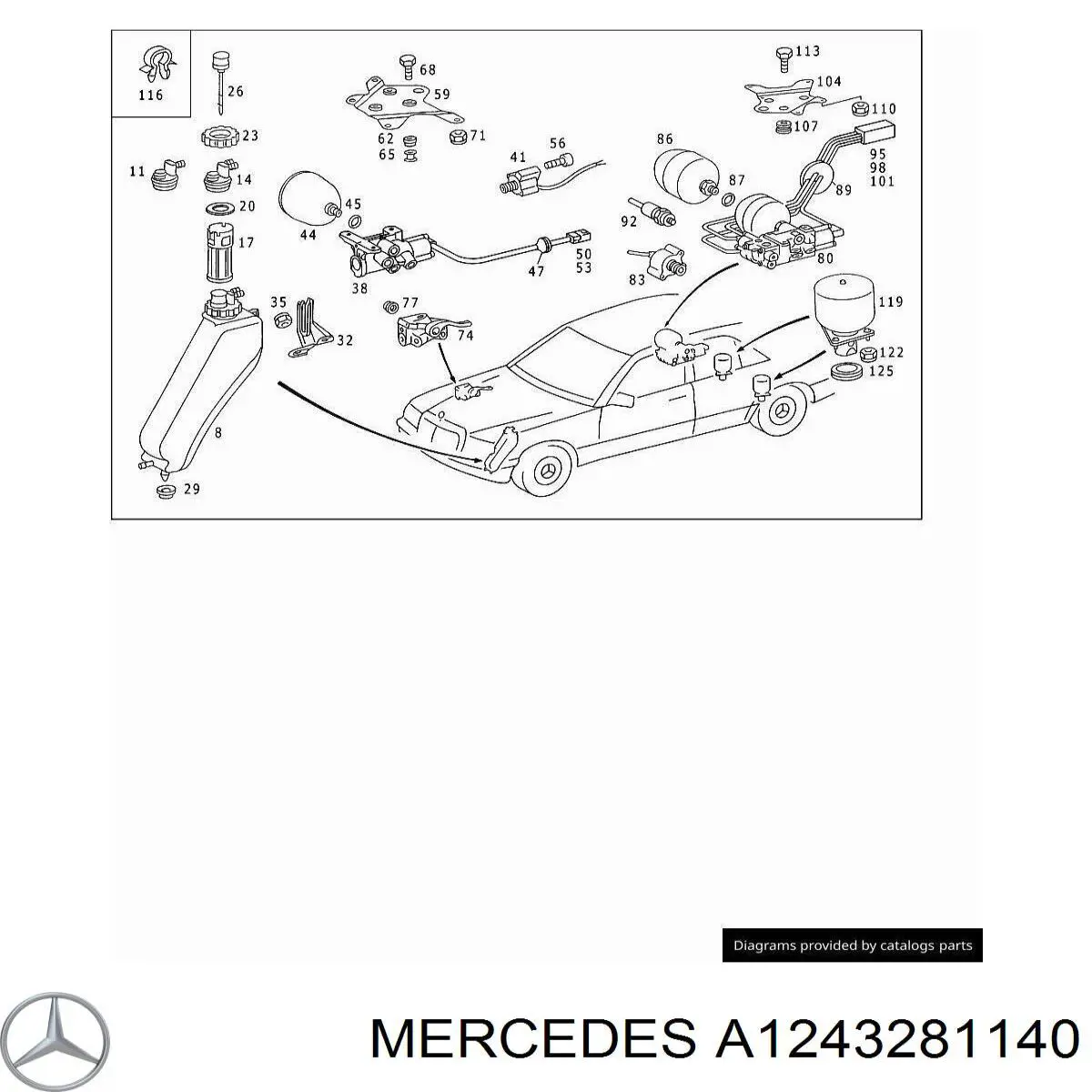 A1243281140 Mercedes 