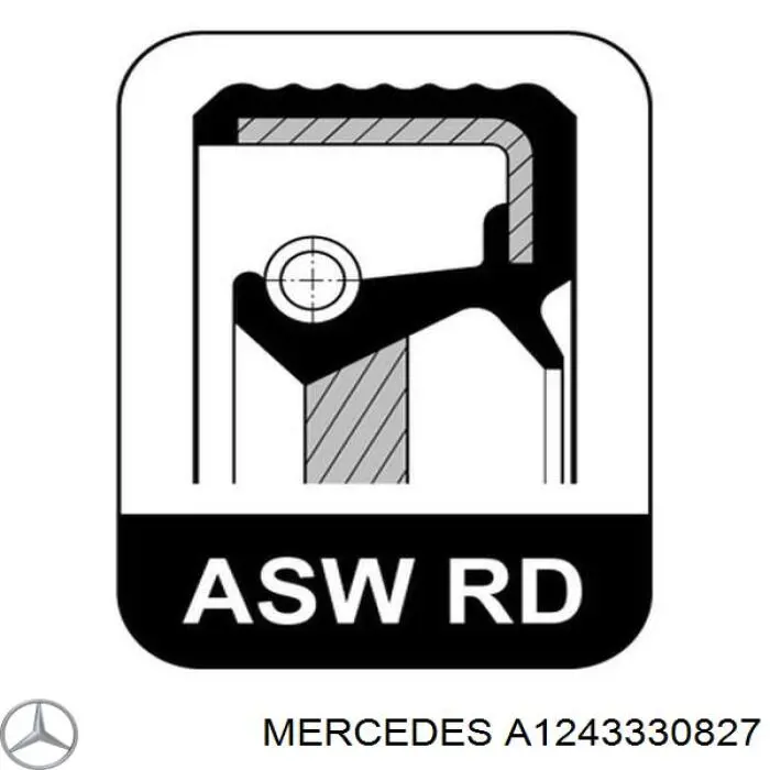 Купить A1243330827 Mercedes Шаровая опора, нижняя, правая
