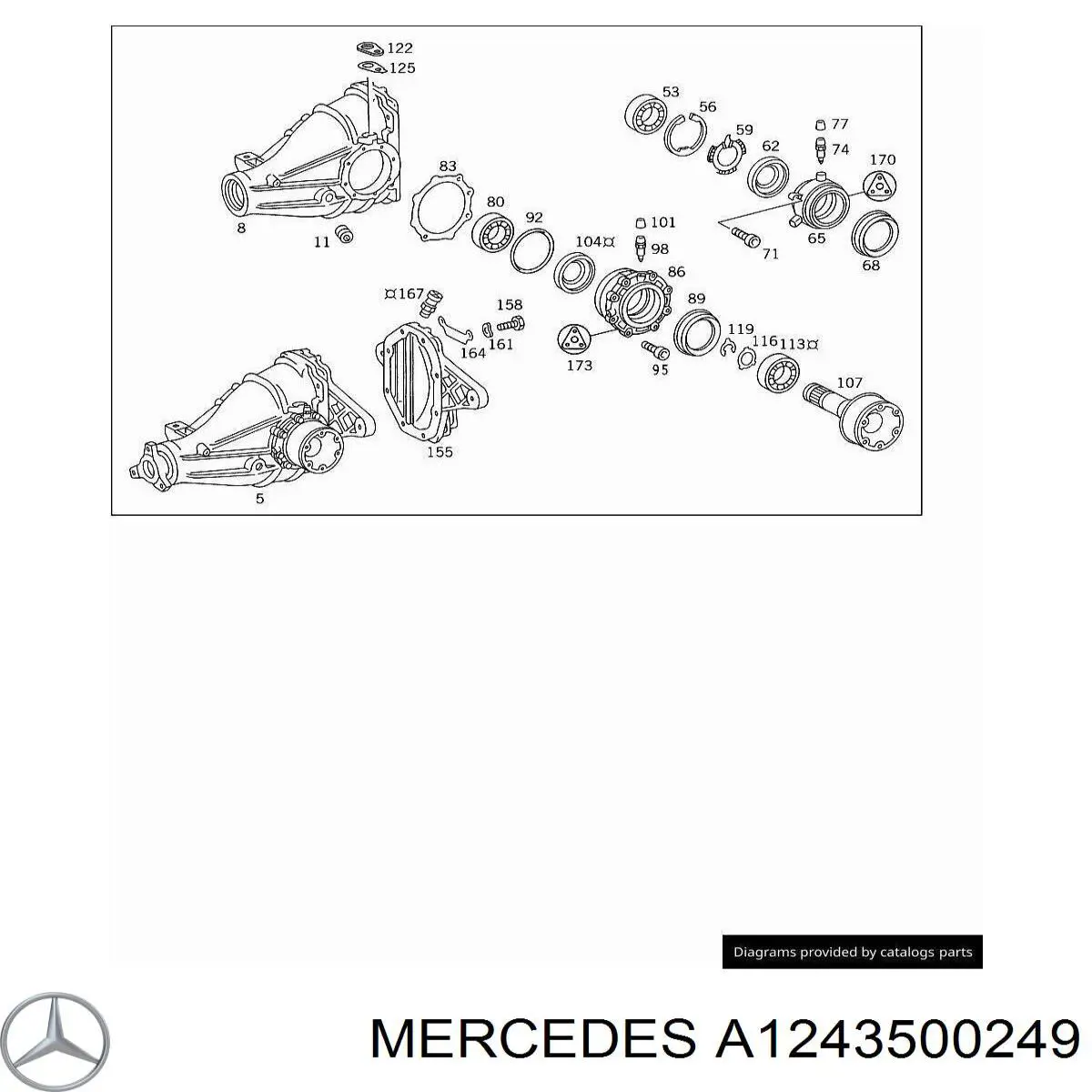 A1243500249 Mercedes 