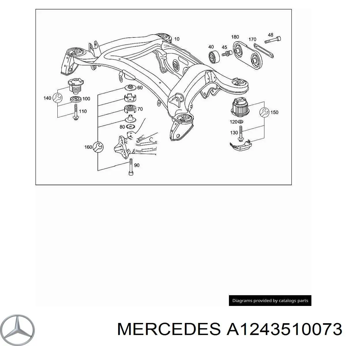  Mercedes A1243510073 цена, от 7.55 USD