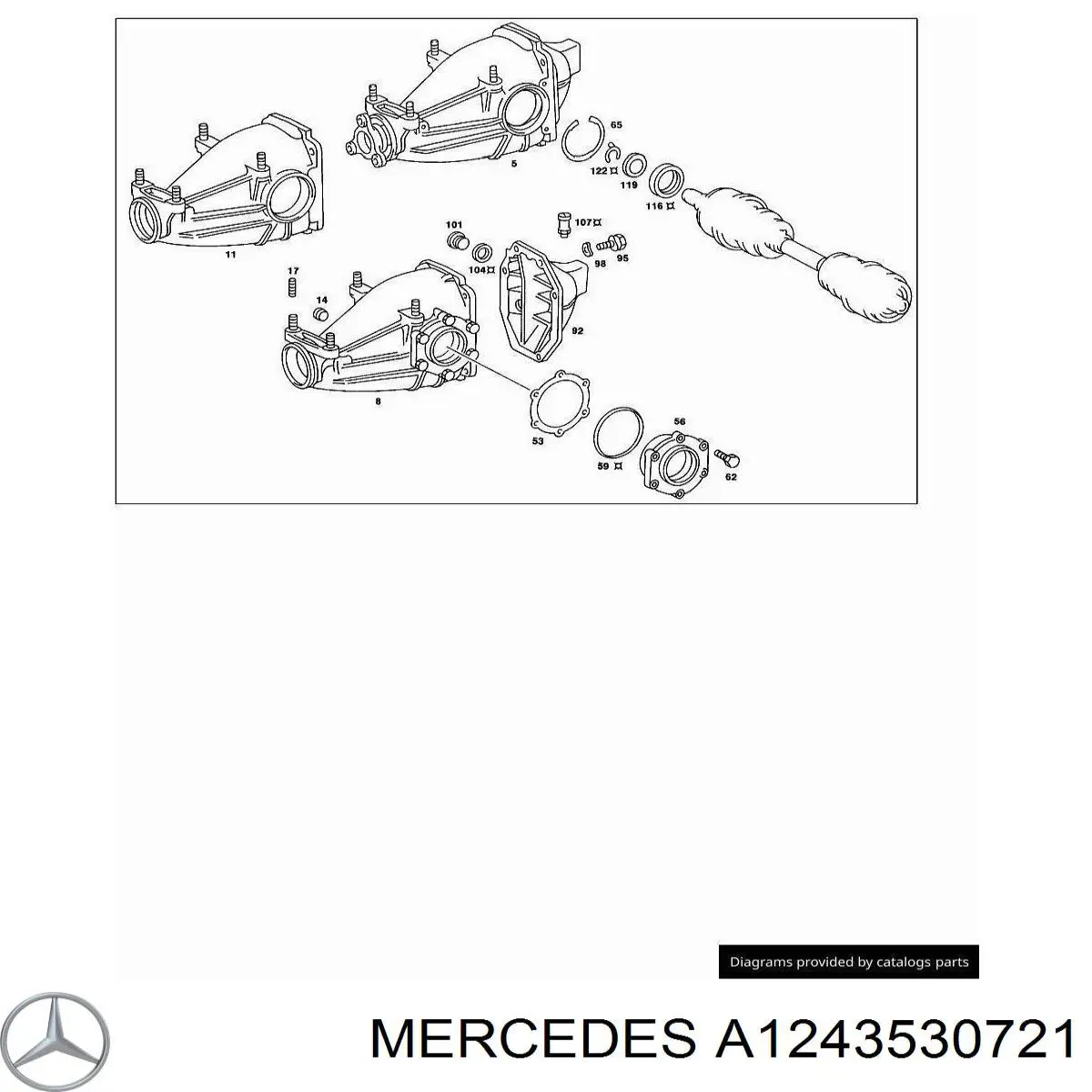  Mercedes A1243530721 цена, от 77.14 USD