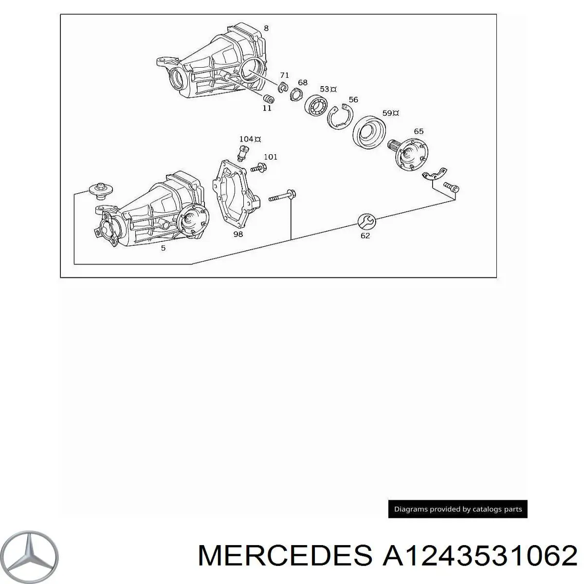 Купить A1243531062 Mercedes 