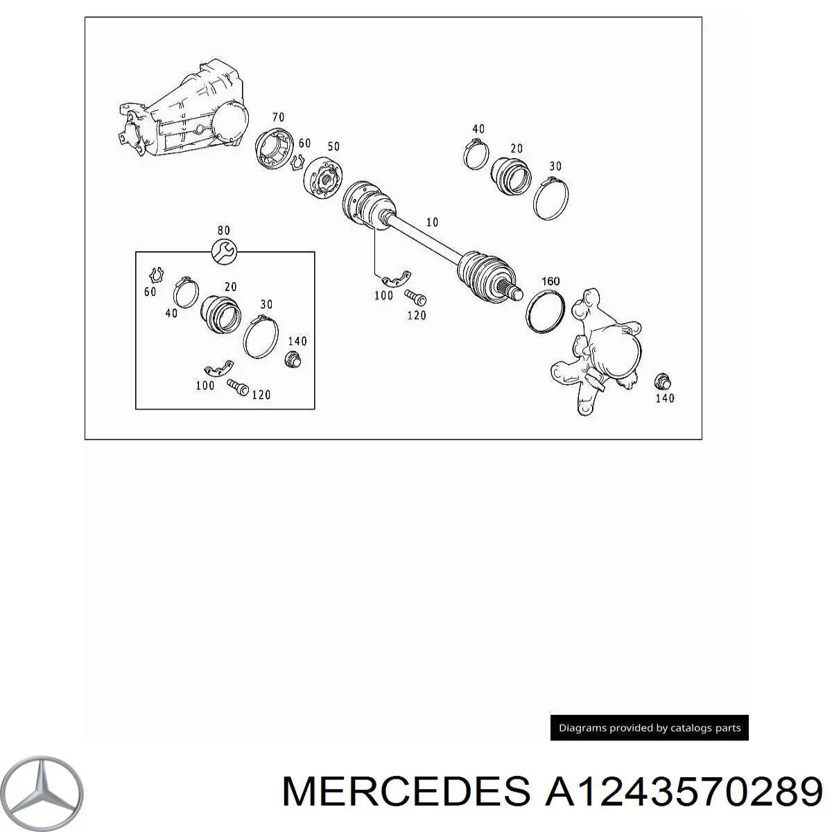 Купить A1243570289 Mercedes 