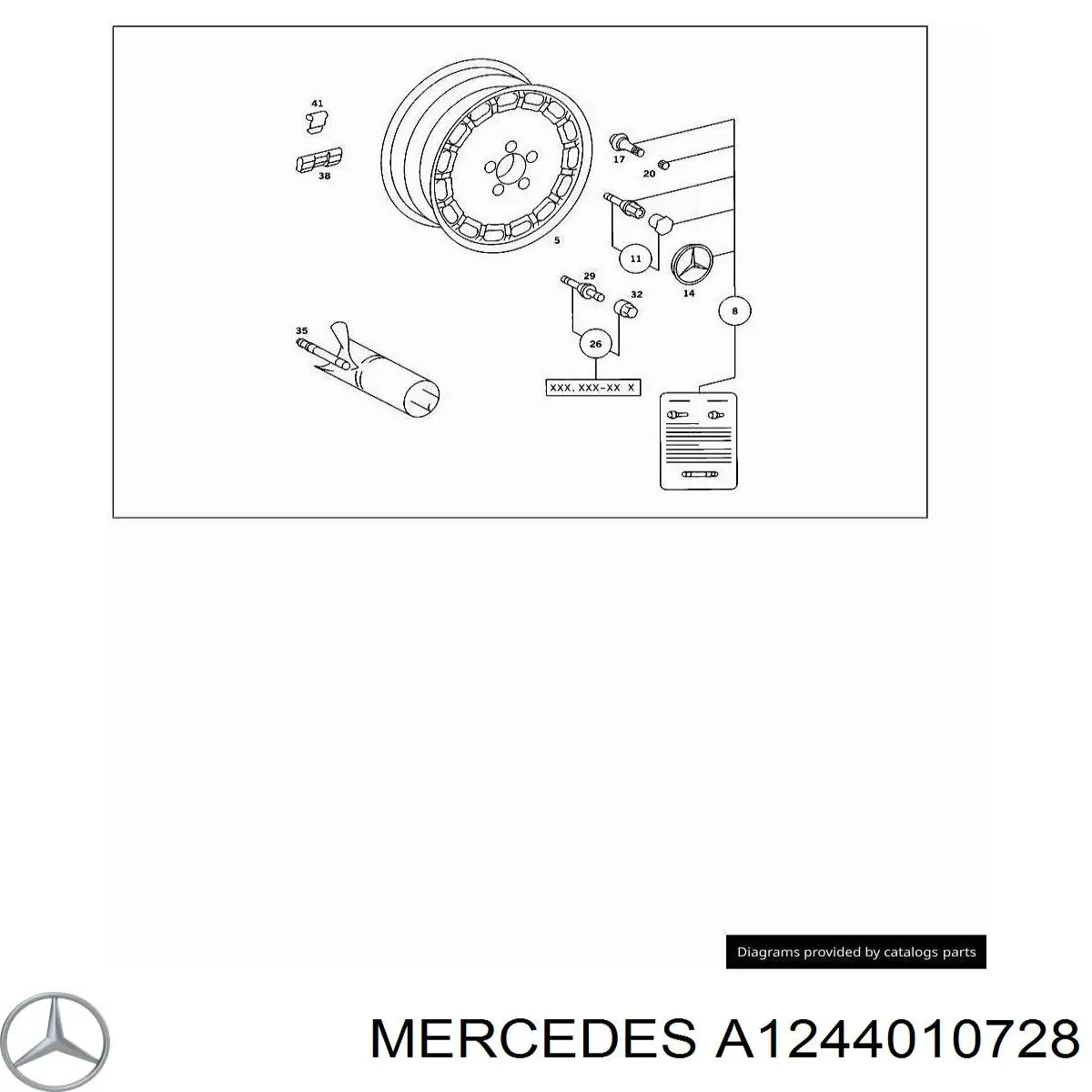 A1244010728 Mercedes 
