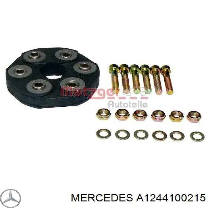 A1244100215 Mercedes муфта кардана эластичная передняя/задняя