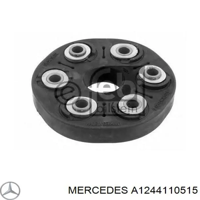 A1244110515 Mercedes Муфта кардана эластичная, передняя