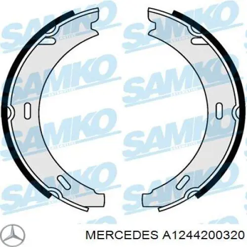 Колодки ручника A1244200320 Mercedes
