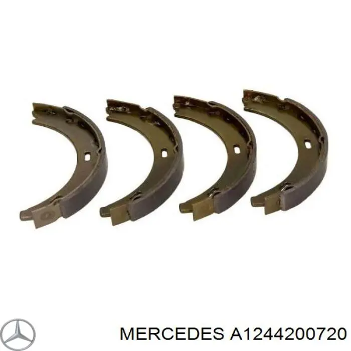 Купить A1244200720 Mercedes Колодки ручника/стояночного тормоза