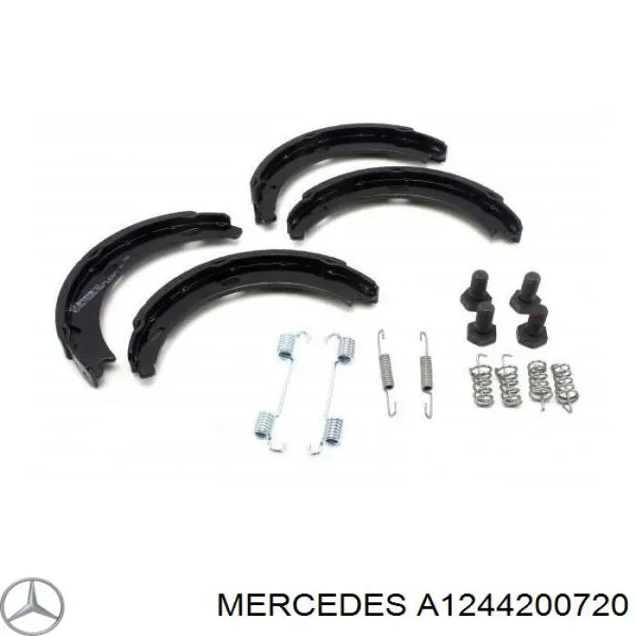 A1244200720 Mercedes Тормозные колодки ручника