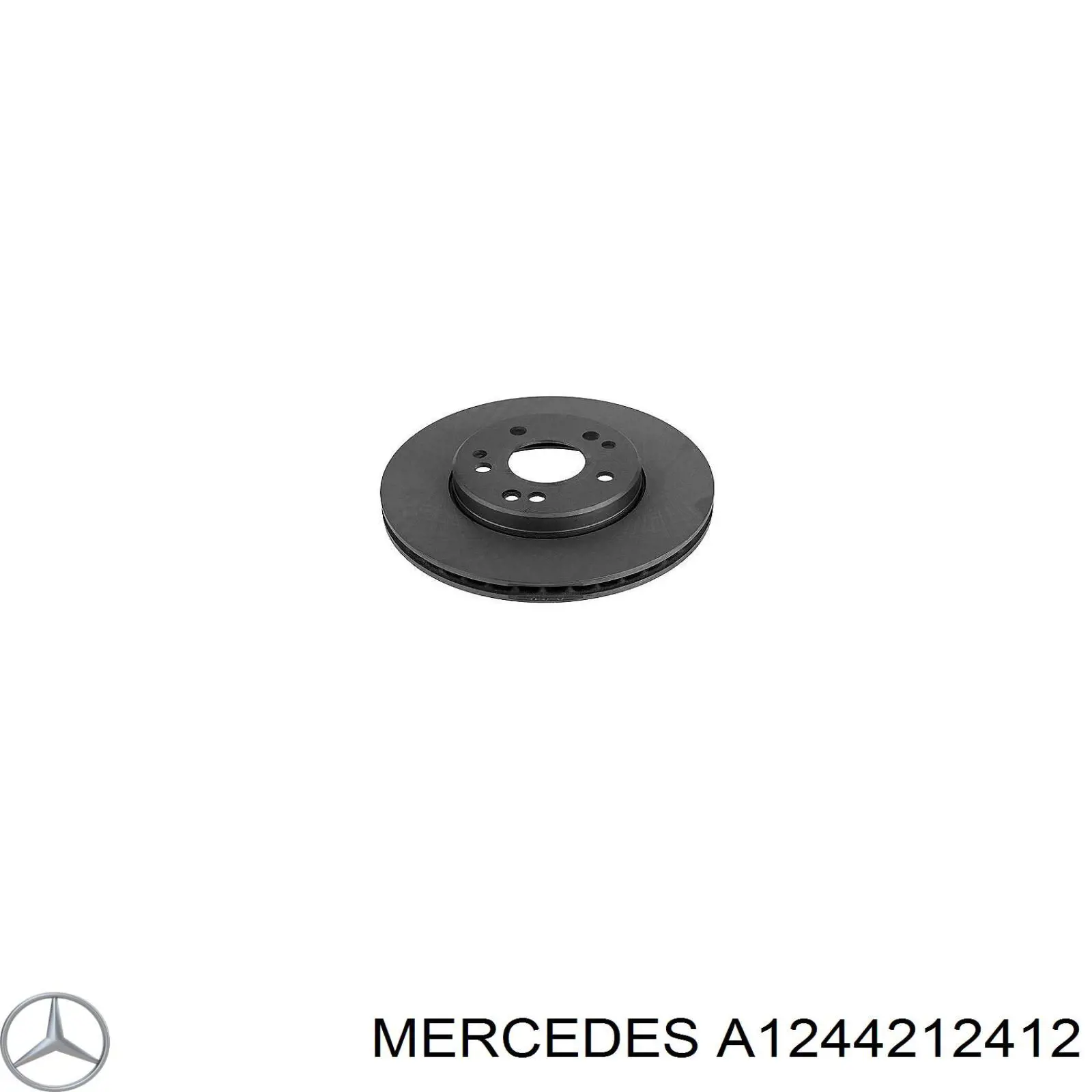 A1244212412 Mercedes диск тормозной передний