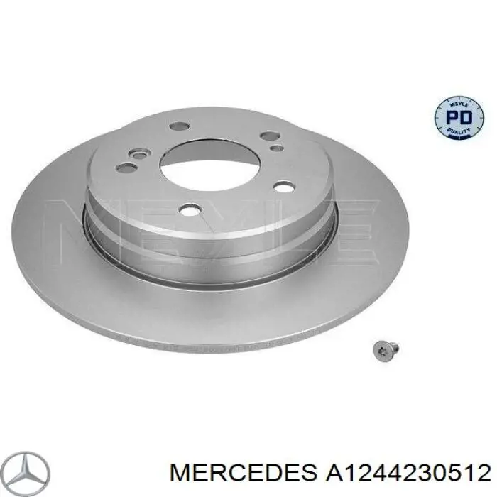 Задний тормозной диск Mercedes A1244230512 цена, от 29.57 USD