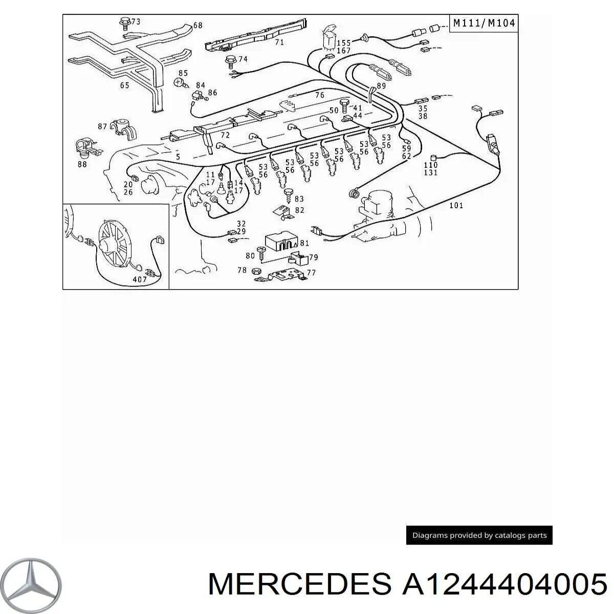 A1244404005 Mercedes 