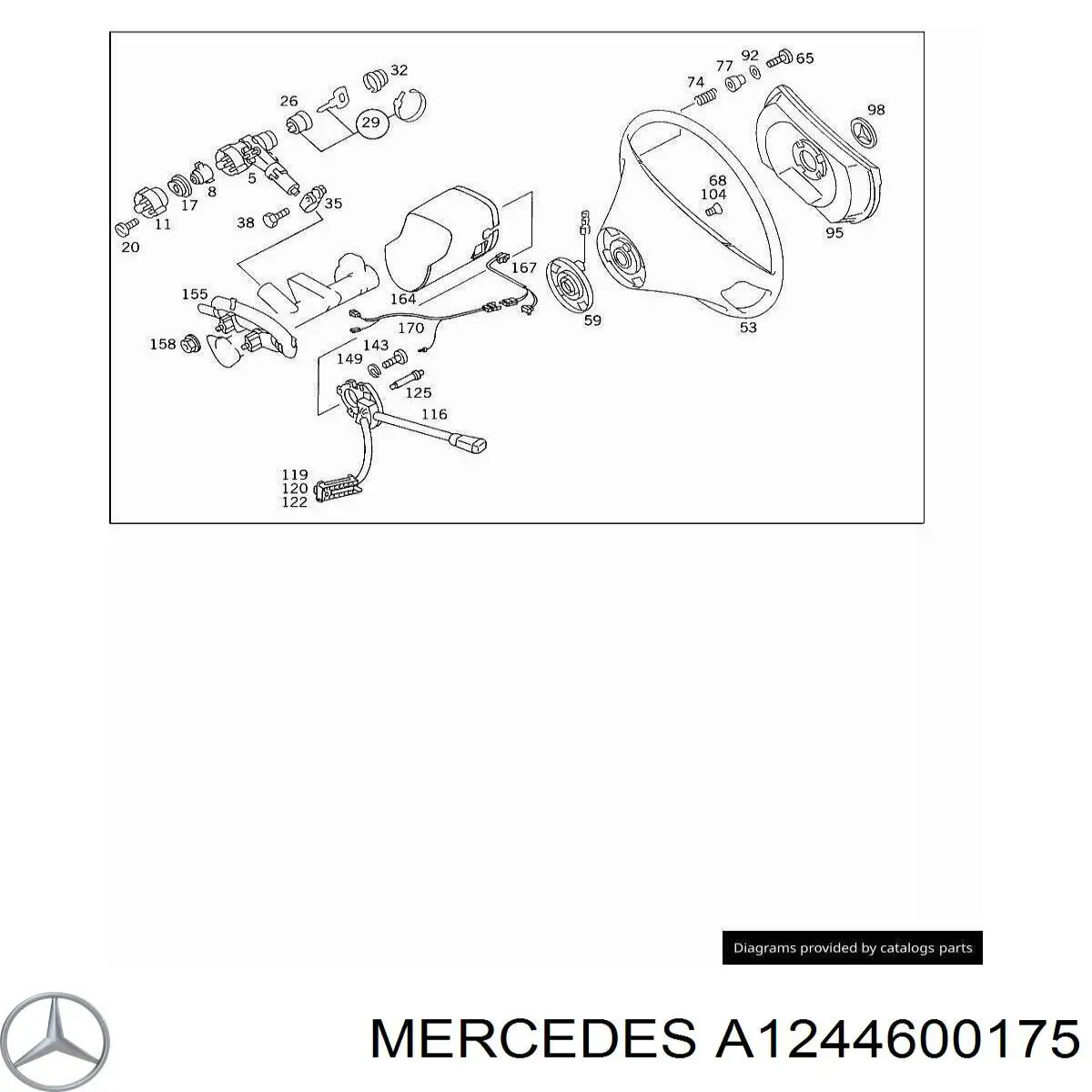  Mercedes A1244600175 цена, от 17.03 USD