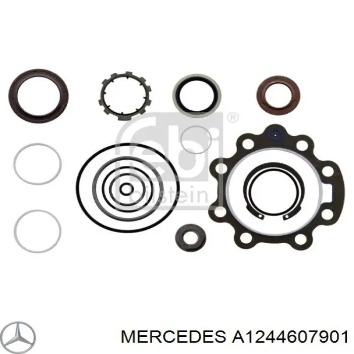 A1244607901 Mercedes ремкомплект рулевой рейки (механизма, (ком-кт уплотнений))