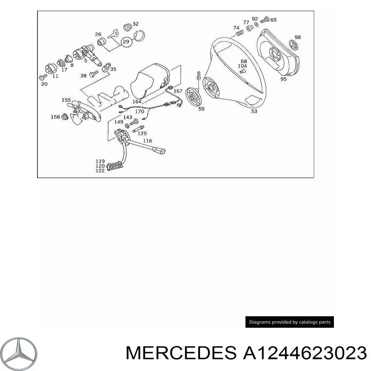  Mercedes A1244623023 цена, от 6.21 USD
