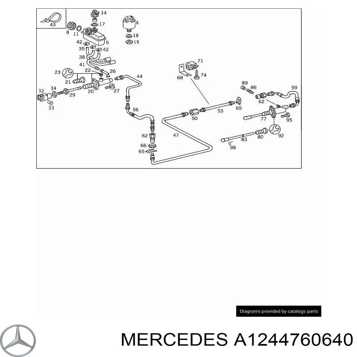Купить A1244760640 Mercedes 